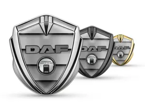 Daf Metallico Emblema Badge Ispirato Corse Lucido